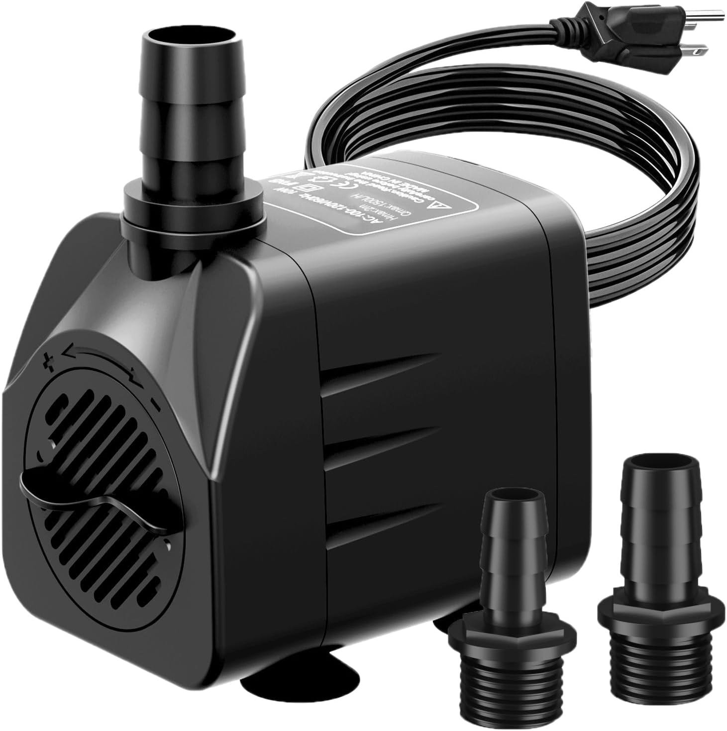 400GPH Submersible Water Pump, Ultra Quiet Fountain Pump for Ponds, Aquariums, Fish Tanks and Hydroponics. Adjustable Flow with 10ft Power Cord. - Image 1