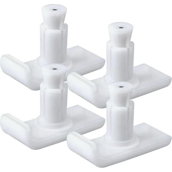 Walker Ski Glides, Universal Fit Walker Glides Mobility Accessory for Seniors, Walker Accessories for Safety and Stability, White, 4 Pack - Image 1