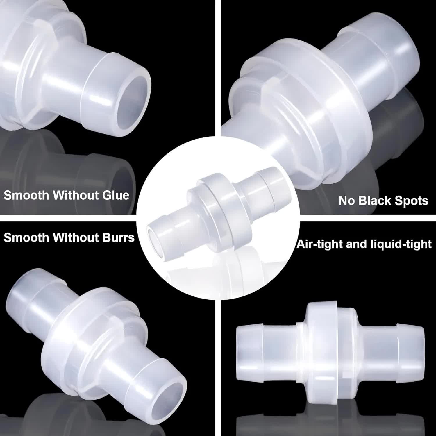 6 Pack One Way Check Valves, 1/2