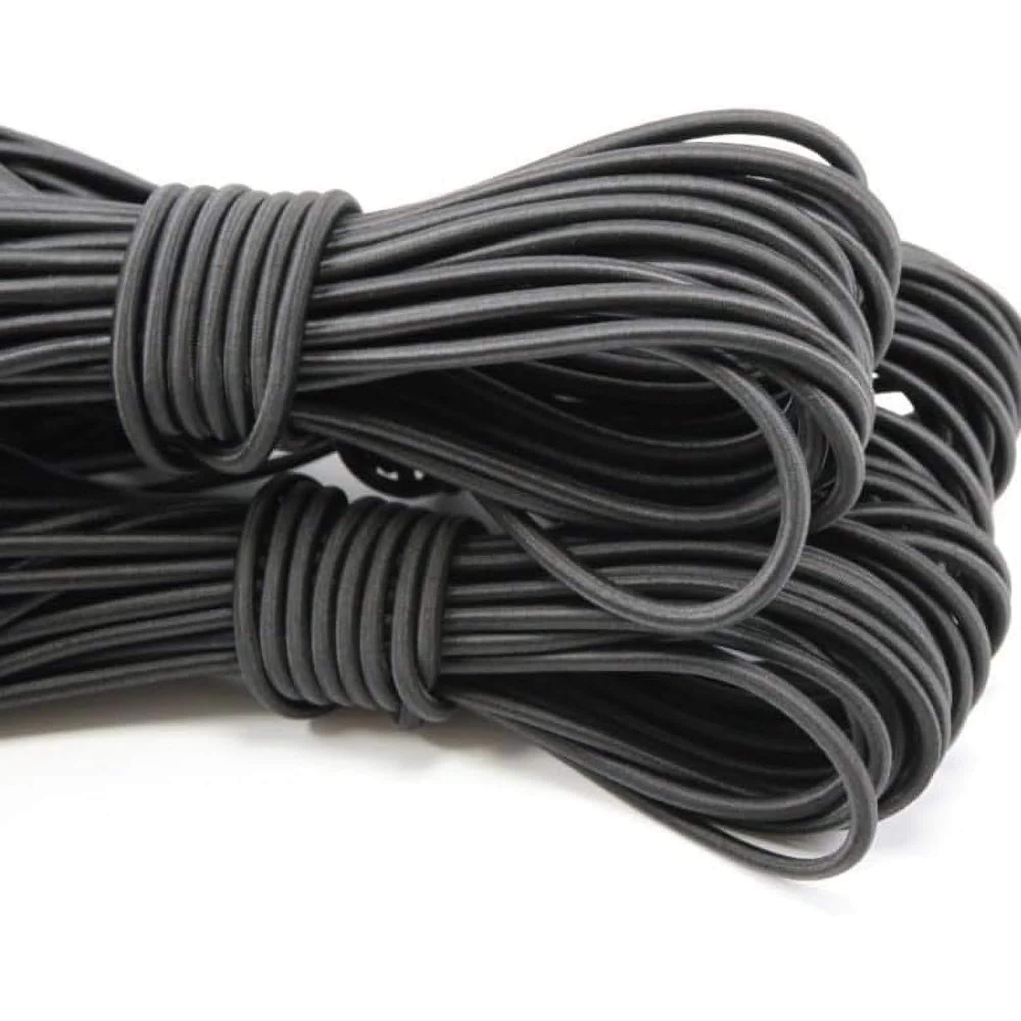 1/8-Inch (3mm) Black Heavy Stretch Round String Elastic Cord (Cut of 10 Yards) - Image 4