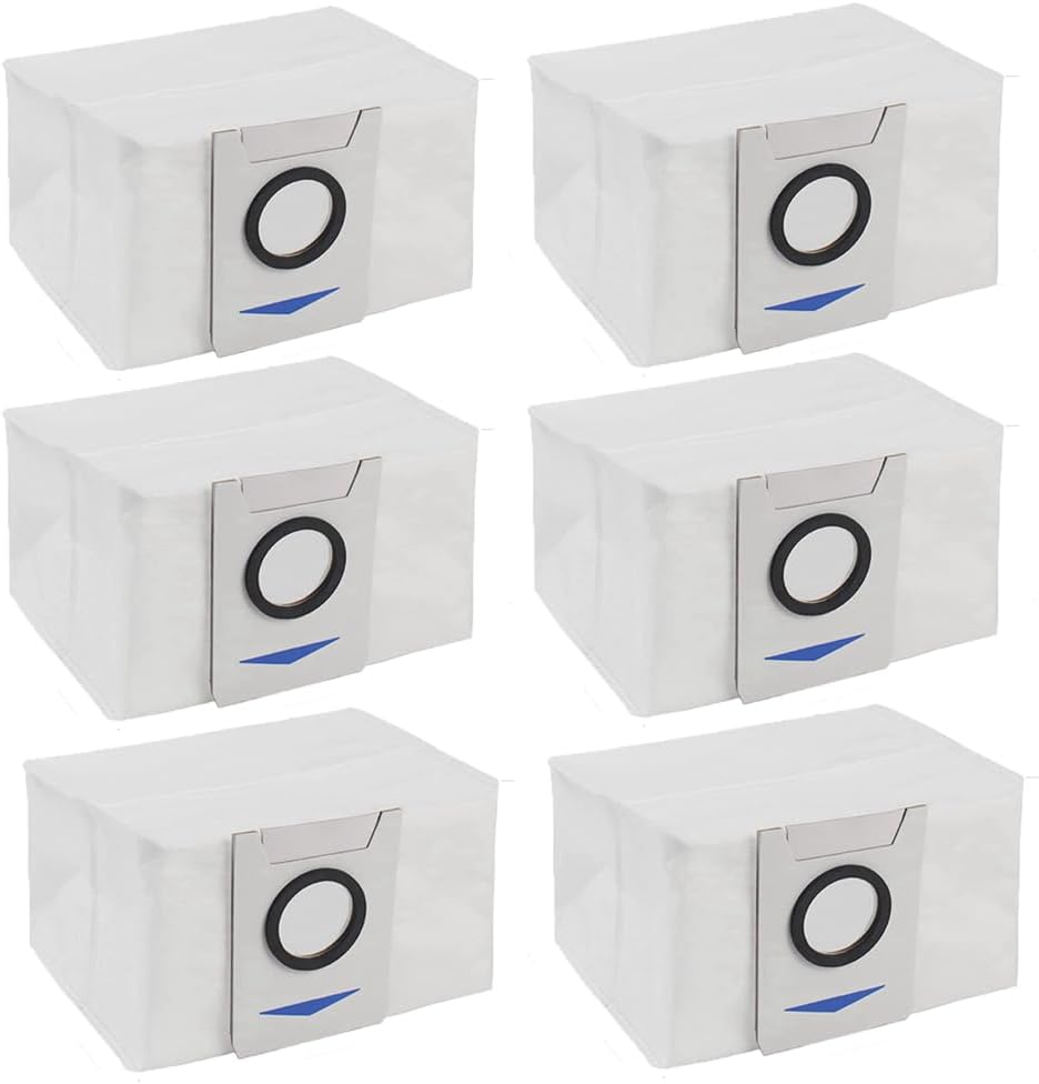 Dust Bags Spare Part for Ecovacs Deebot X1 X1 Plus T10 T10 Plus Robot Vacuum Cleaner Replacement Dust Garbage Bag Accessories (6 Pcs) - Image 1