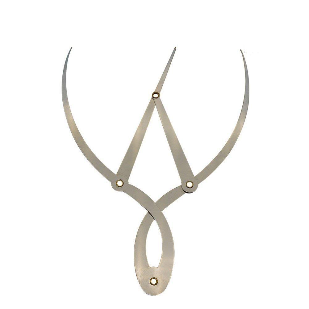 Golden Mean Calipers Golden Ratio Calipers Stainless Steel Eyebrow Ruler 1:1.618 Measure Tool for Tattoo Makeup - Image 1
