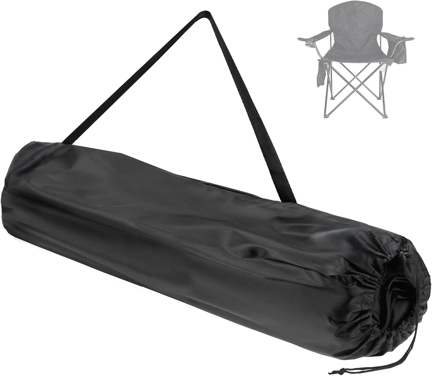 Camping Chair Replacement Bag for Coleman Portable Folding Chair Carry Bag with Shoulder Strap, Protective Carrying Chair Bag for Travel Outdoor Camping Sports, Black (Chair is Not Included) - Image 1
