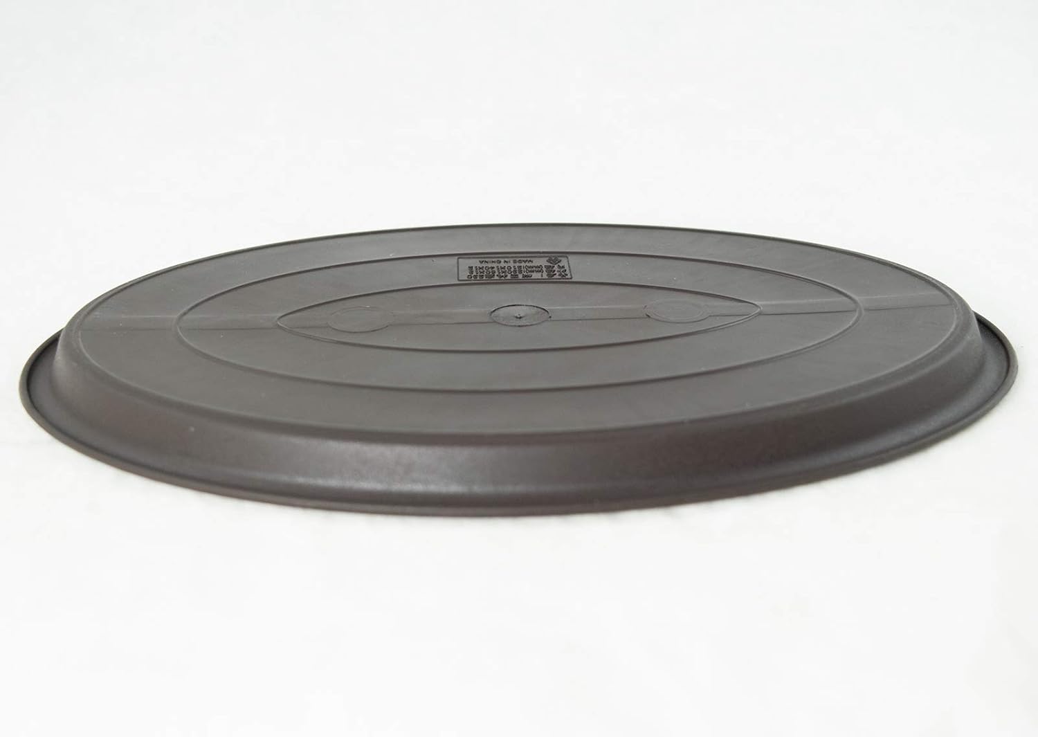 Oval Plastic Brown Humidity/Drip Tray for Bonsai Tree & House Indoor Plant - Outside Dimension 12.5
