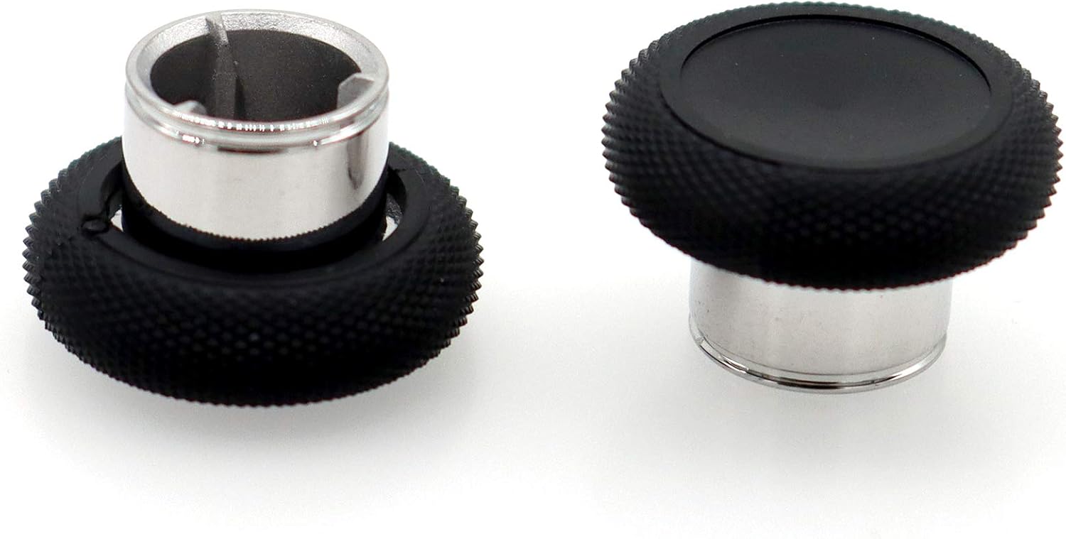 PartEGG 2-pcs Short Concave Magnetic Analog Thumbstick Replacement for Xbox Elite Wireless Controller Series Gen 2 1797 Standard Height Sticks (Black) - Image 1
