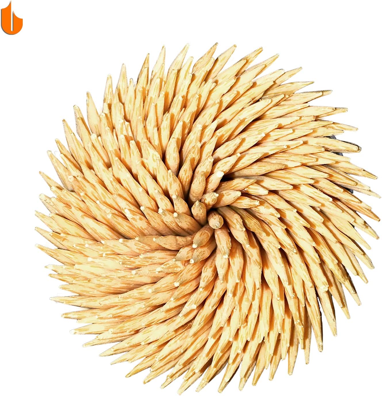 Toothpick Holder Toothpicks 304 Stainless Steel Toothpick Dispenser with 400 Bamboo Toothpicks for Appetizers Craft, Party, Cocktail Picks, Cleaning Teeth (Silver) - Image 3