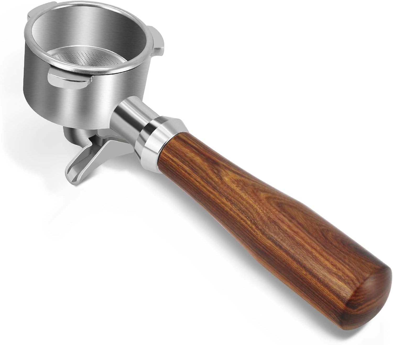 54mm Portafilter Compatible with Breville BES870/878/880/876 Series,Espresso Double Spouts Portafilter with 3 Ear & Stainless Steel Basket - Image 1