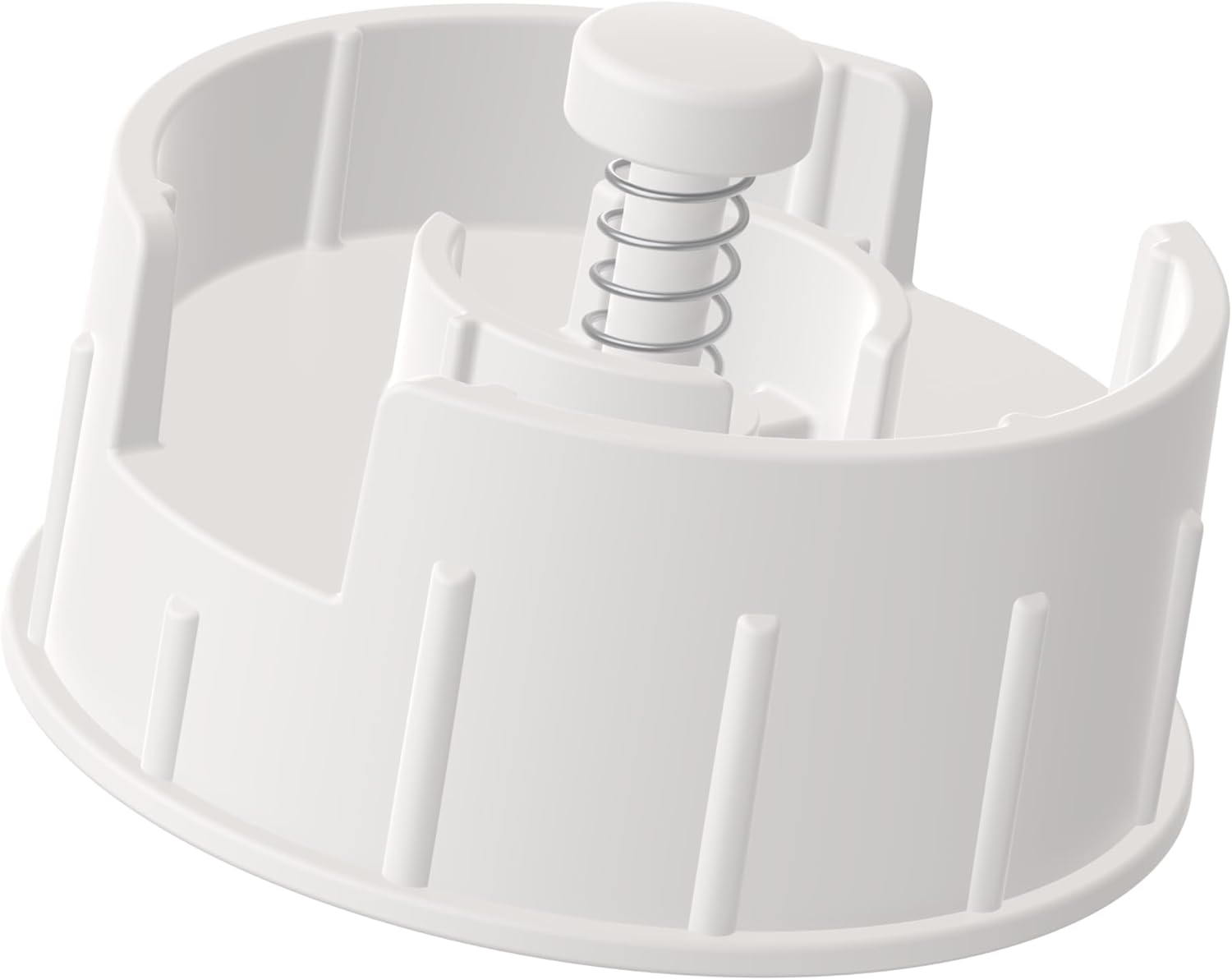 10pcs Narrow Baby Bottle Caps for Dr Brown & Medela Bottles, BPA Free Travel and Storage Baby Bottle Lids Replacement Parts with Sealing Gasket for Ameda Baby Bottles Accessory (White)  White    White - Image 2