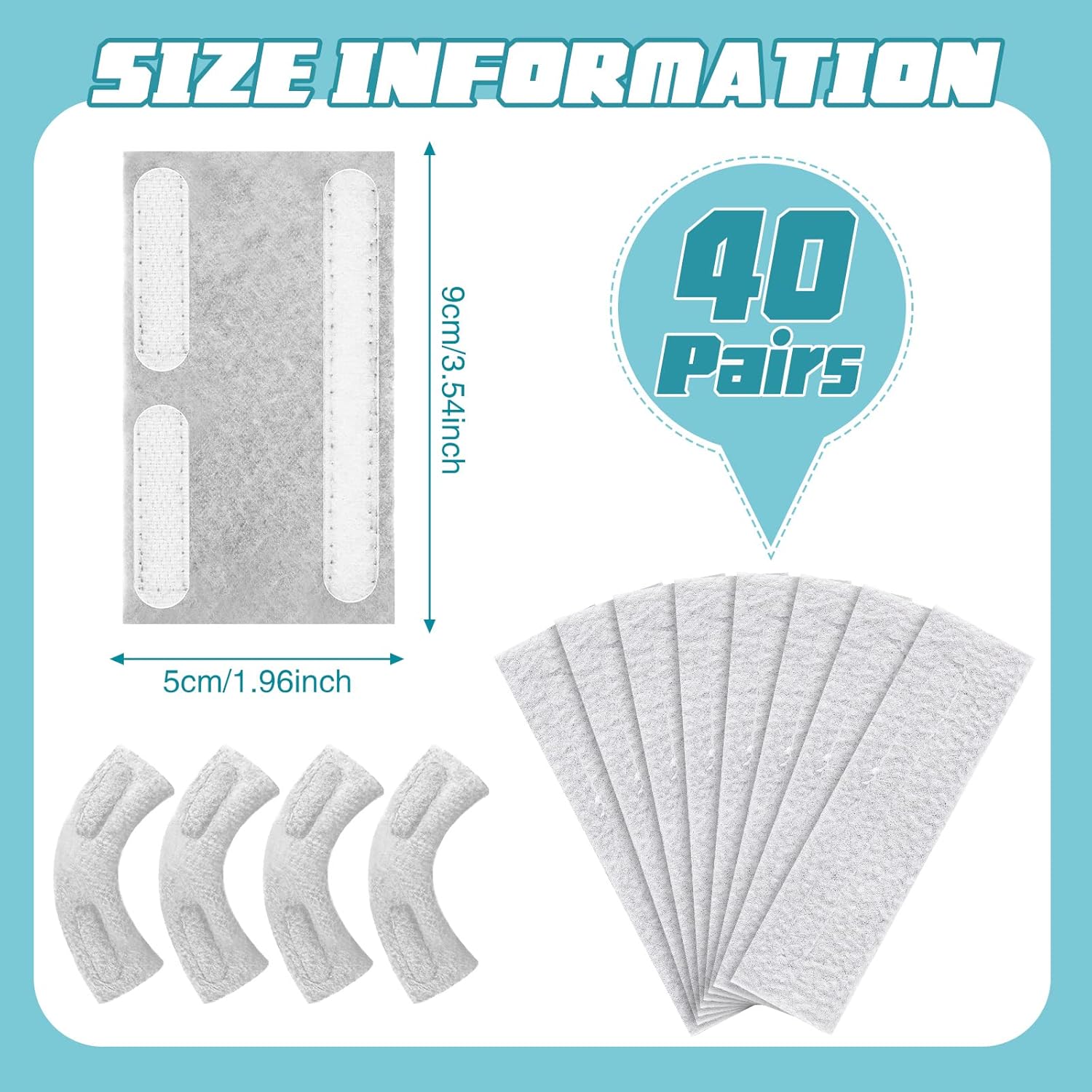40 Pack Nasal Cannula Ear Cushions Soft Oxygen Covers Tubing Ear Pads Comfort Cannula Wrap for Oxygen Users to Prevent Cheek Indentation Discomfort - Image 3