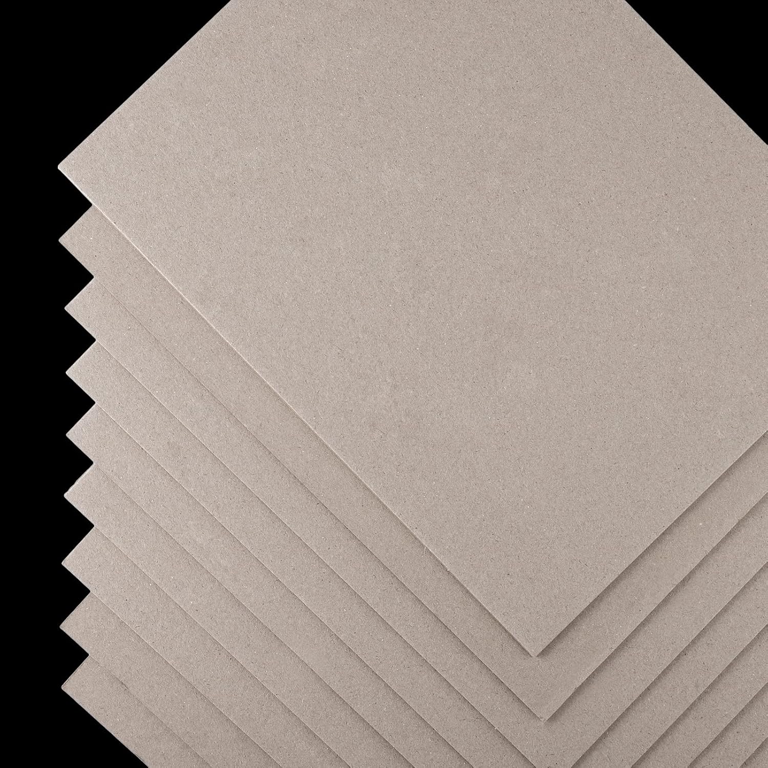 20 Pcs Book Board, Binders Board Chipboard Designer Bookboard Heavy Duty Chipboard Sheets Bookbinding Supplies for Book Binding Materials Cover(8.5 x 11 in,80 Pt) kraft  8.5 x 11 Inch,80 Pt - Image 1