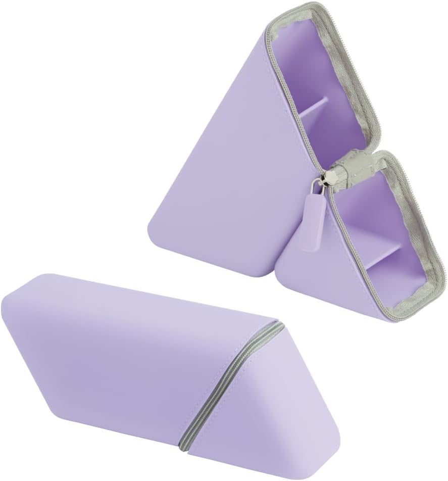 Pen Case  Portable Pen Holder Silicone Type  purple (violet) - Image 1