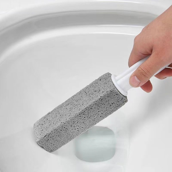 Pumice Toilet Brush Household Toilet Bowl Cleaning Limesc - Gray 3.8*3.8*23.5CM - Image 4