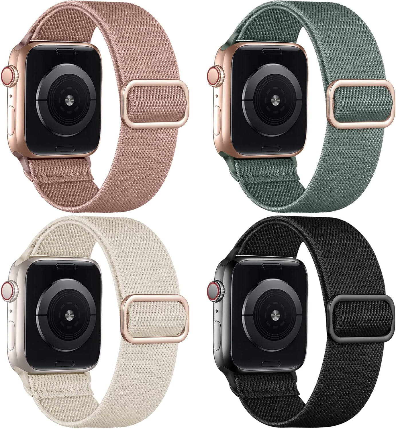 Compatible with Apple Watch Bands 4-Pack 38mm 40mm 41mm Wristband - Image 1