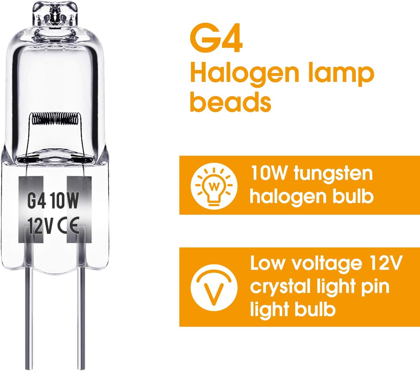 G4 halogen lamps 10W 12V - Warm white - 20-pack 10W 20pcs 10W - Image 4