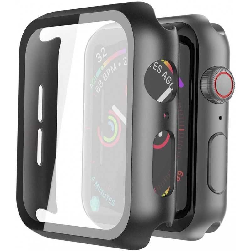 Compatible with Apple Watch 40mm Shockproof Case and 9H Tempered Glass 2-Pack Rose Gold - Image 1