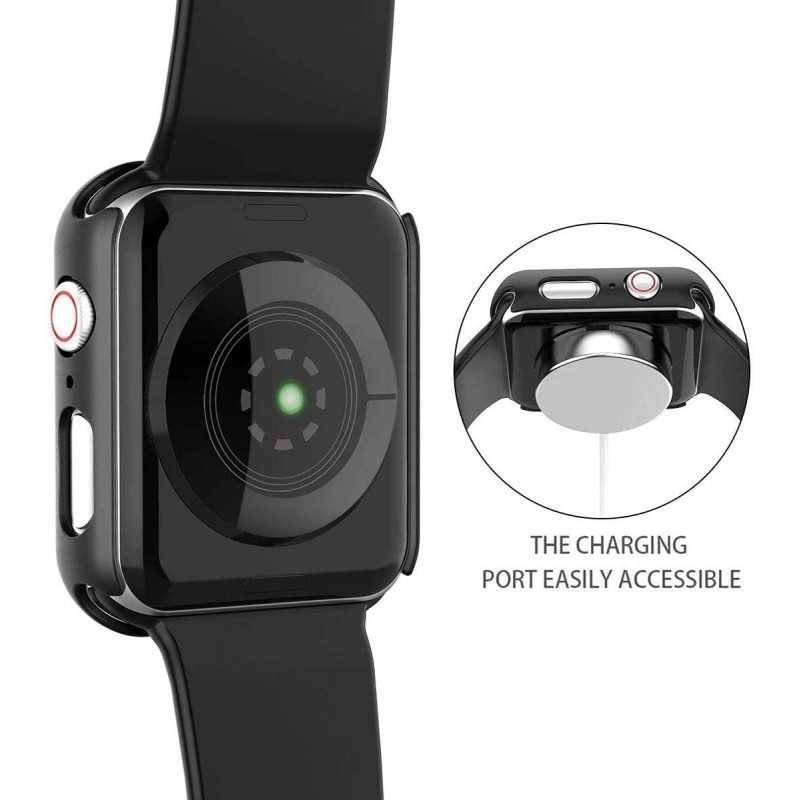 Compatible with Apple Watch 40mm Shockproof Case and 9H Tempered Glass 2-Pack Rose Gold - Image 7