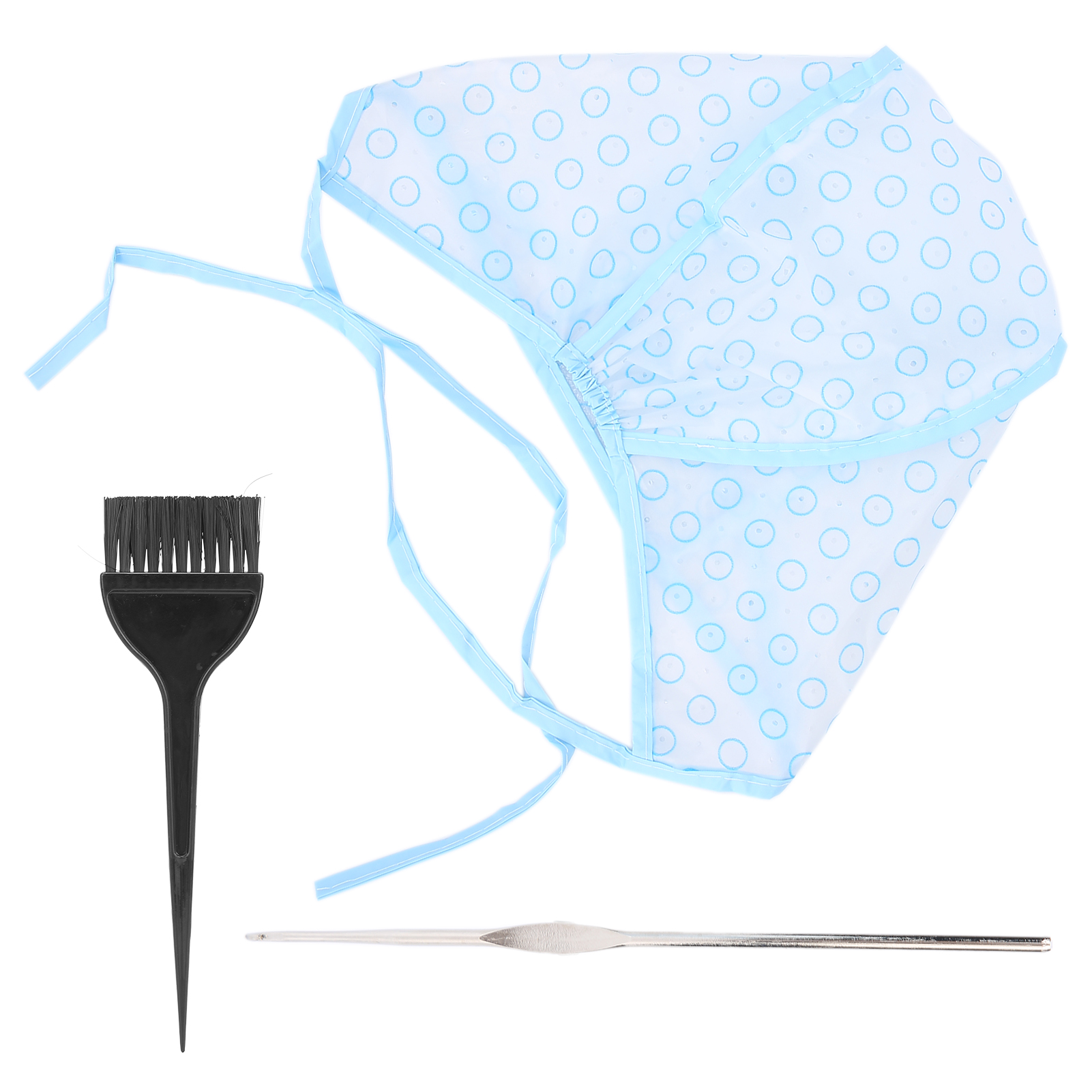 Hair Cap for Curls, Reusable Curl Cap with Hair Dyeing Brushes and Needle - Image 2