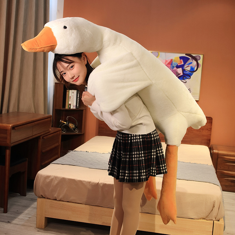 Giant White Goose Plush Stuffed Animal 160cm Duck Pillow - Image 4