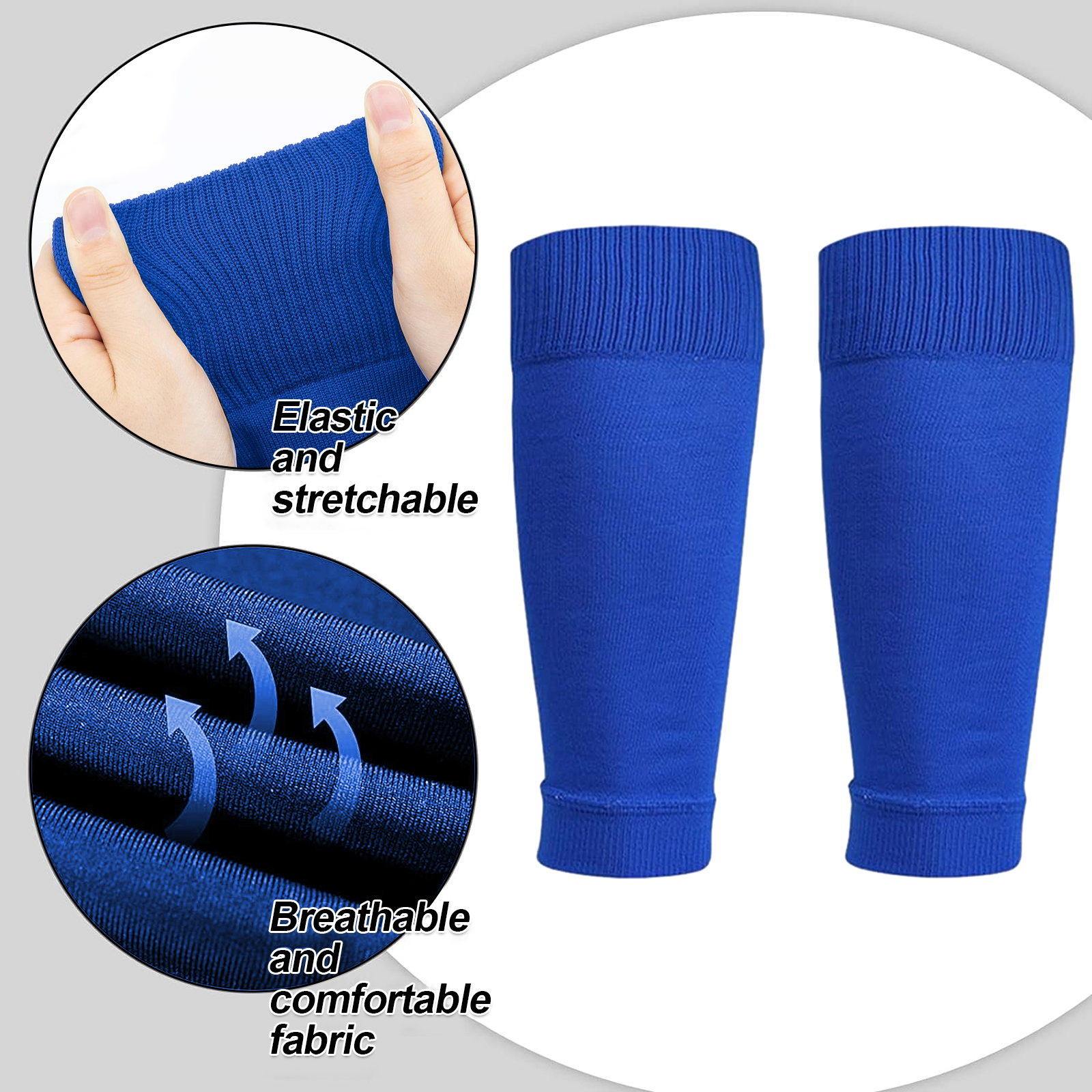Soccer Shin Guards Sleeves Leg Socks Compatible with Football Socks for Unisex Children Youth - Image 4