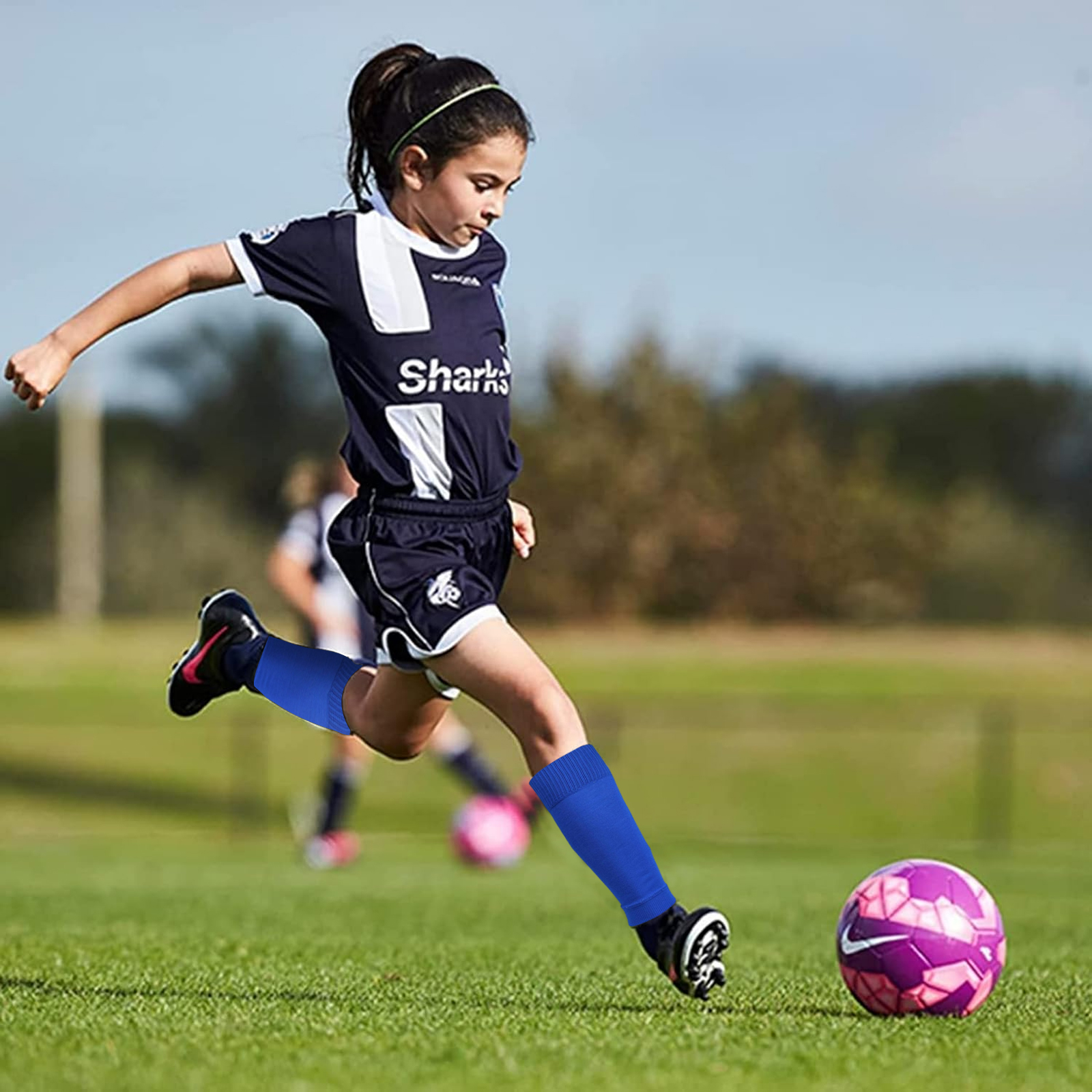 Soccer Shin Guards Sleeves Leg Socks Compatible with Football Socks for Unisex Children Youth - Image 7