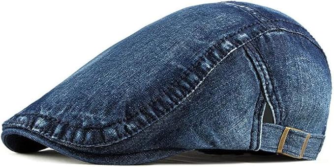 2-Pack Men's Denim Cotton Newsboy Cap Ivy Gatsby Driving Hunting Cabbie Hats - Image 2