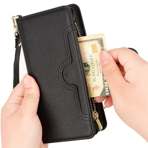 Compatible with Samsung Galaxy S21 5G Case Magnetic Leather Wallet Samsung Card Holder Protective Cover - Image 4