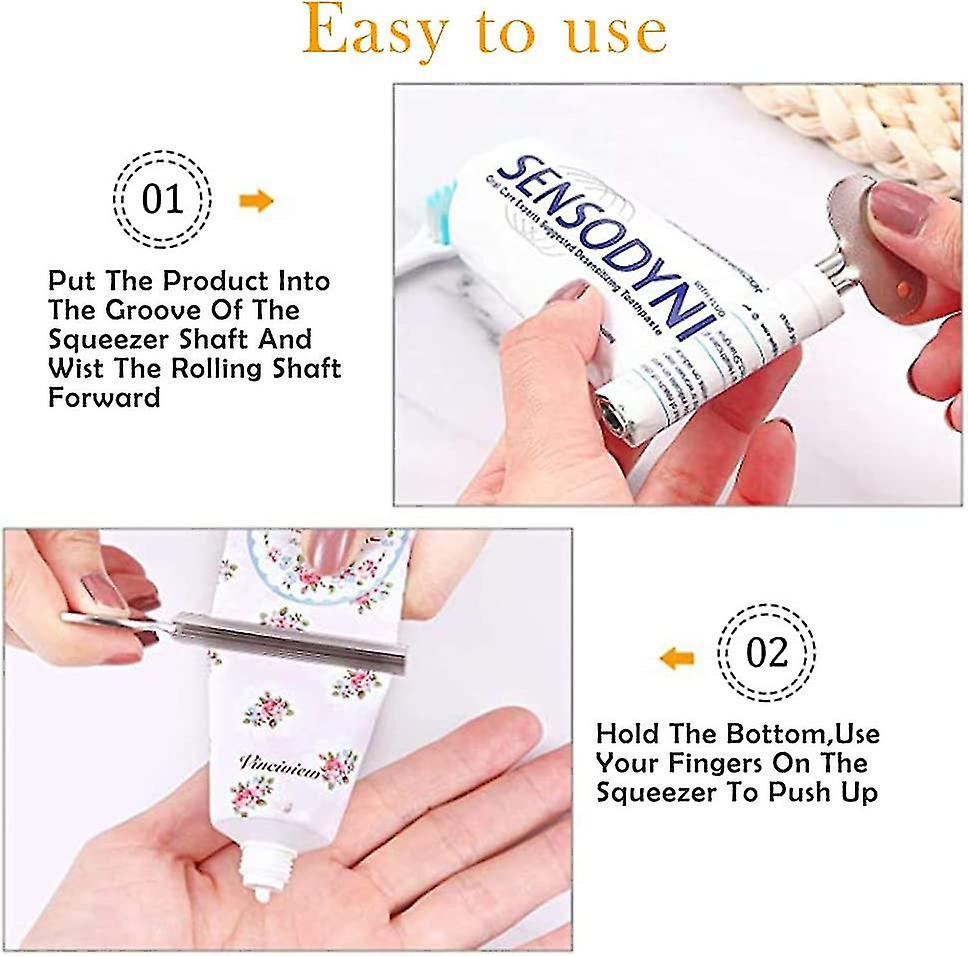 6 pcs metal toothpaste tube clips, stainless steel toothpaste tube clip, tube clip for all tubes - Image 2