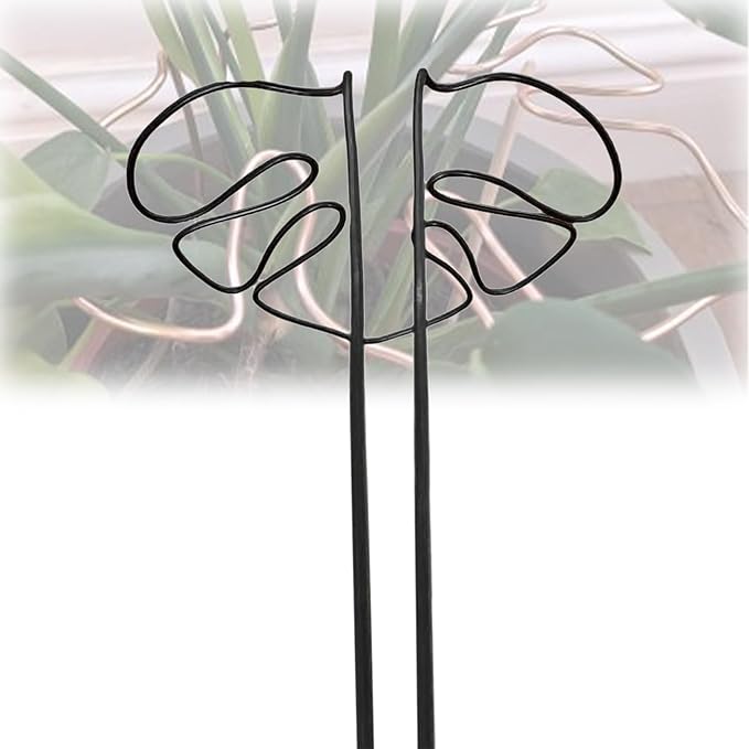Monstera-shaped plant support, reusable sturdy alloy plant support, plant support for indoor and outdoor plants, including Flow - Image 1