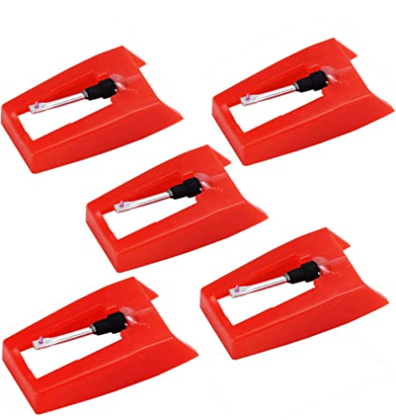 Turntable Needle, 5pcs Universal Turntable Needles, Replacement Needles for Gramophone, Compatible with ION Jenson Crosley Victrola Sylvania - Image 1