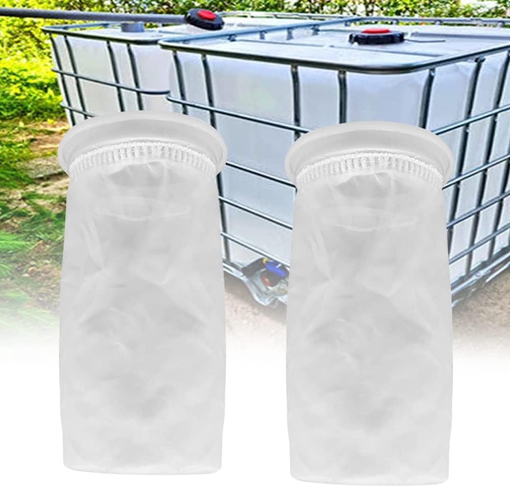 2pcs Nylon IBC Filter, IBC Rainwater Tank Filter Washable IBC Replacement Filter Nylon - IBC Tank Lid Fitting (105mm) - Image 1