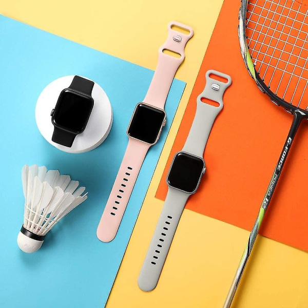 Soft Silicone Sports Bands Compatible with Apple Watch 40mm 38mm 41mm Series 7/6/5/4 Women Men - Image 2