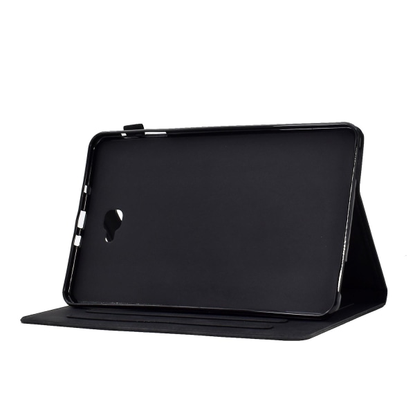 Compatible with Samsung Galaxy Tab A 10.1 2016 T580 T585 Shockproof Case Black Pu Leather Butterfly Floral Pattern Samsung - Image 3
