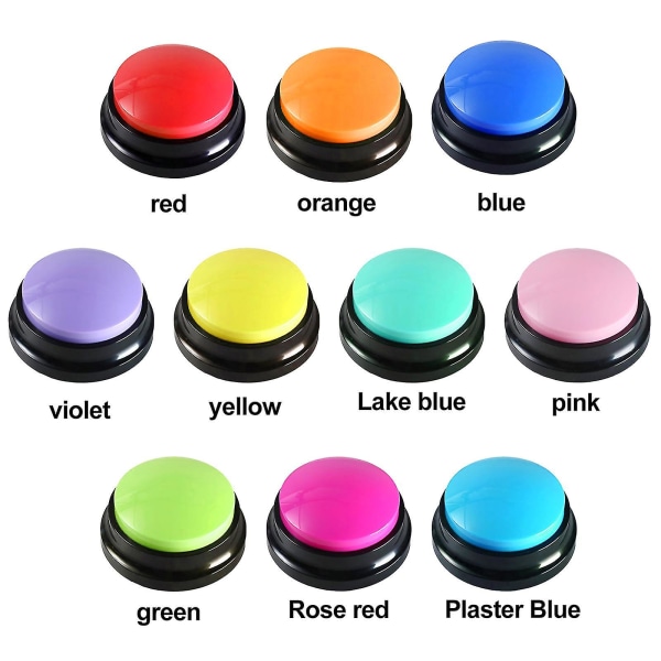 Recordable Pet Start Button Talk Speak Buttons Dog Training Aid Communication Toys A10 none_max - Image 1