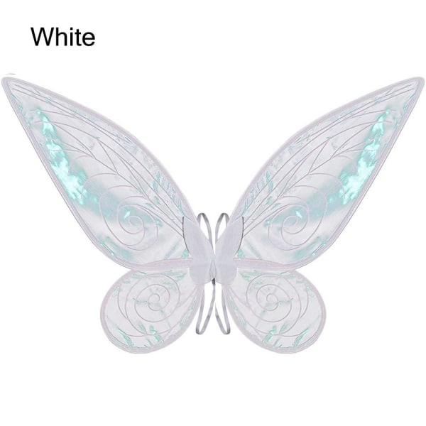 Fairy Wing Dress Halloween Costume White Wings - Image 1