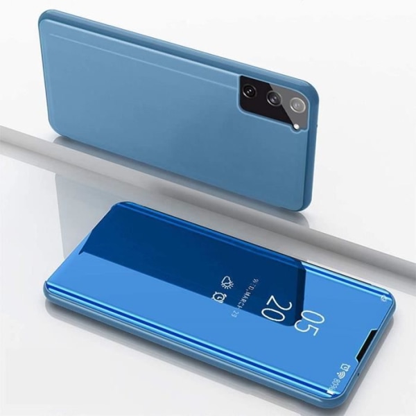 Compatible with Samsung S21 FE Transparent Blue Full Body Protection Smart Case 360 Samsung - Image 4
