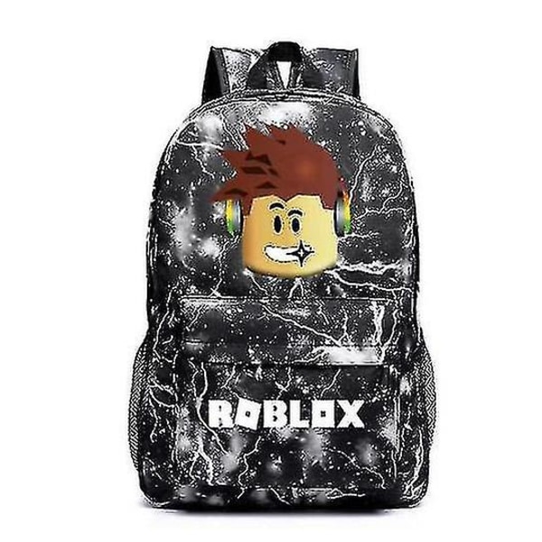 Roblox Backpack for Kids School Bag Children Travel Backpack Black - Image 1