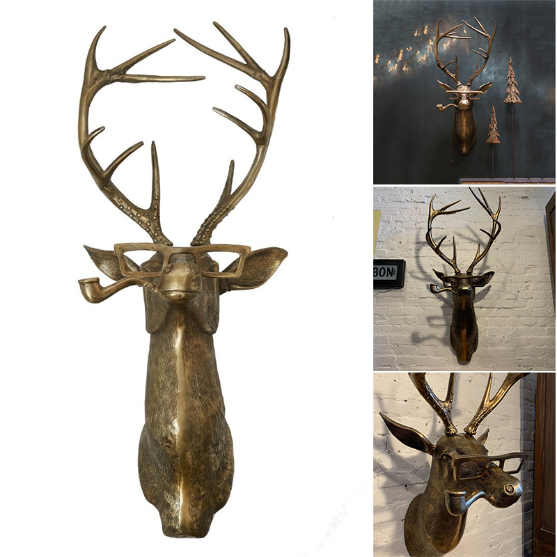 Frankie Stag Animal Resin Hanging Ornament Wall Art Gift - Image 2