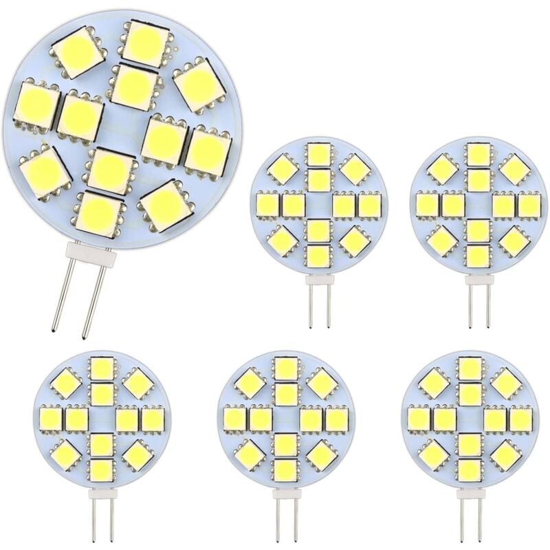 G4 LED Bulb 2W 12-24V Warm White 3000K 200LM Non-Dimmable 12x5050 SMD for Cabinets Compatible with Phillips Oral-B Braun - Image 1