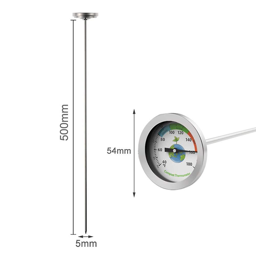 Compost Thermometer with Max Dial for Garden Soil Measurement Portable - Image 2