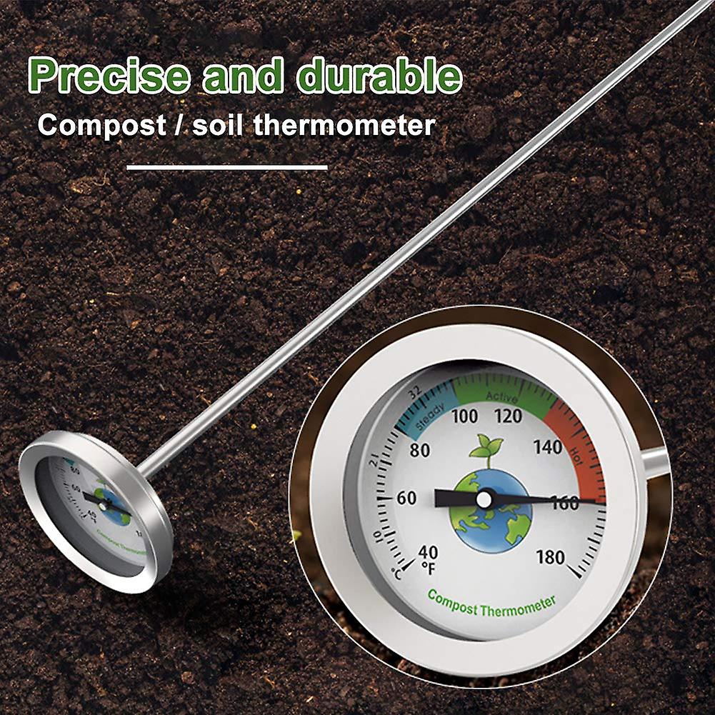 Compost Thermometer with Max Dial for Garden Soil Measurement Portable - Image 3