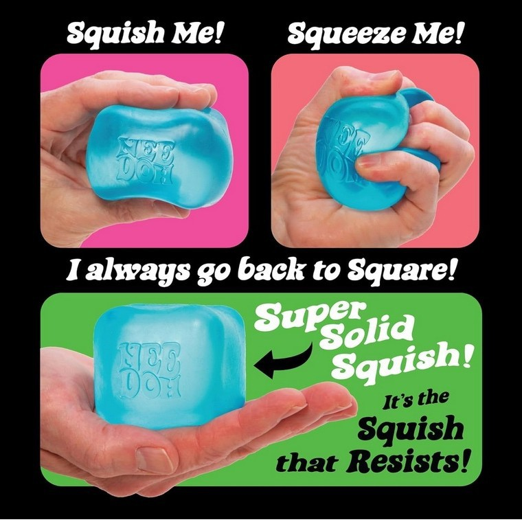 Soft Cube Fidget Toy 5.6*5.6*5.6cm, Transparent Squishy Stress Ball for Stress & Anxiety Relief(Pink) - Image 3