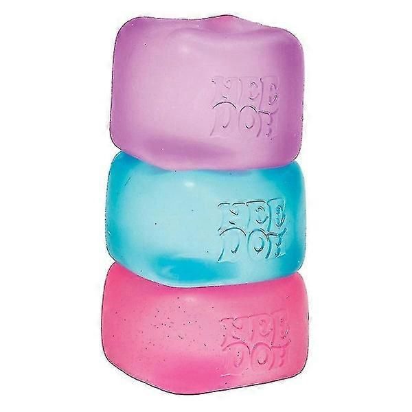 Soft Cube Fidget Toy 5.6*5.6*5.6cm, Transparent Squishy Stress Ball for Stress & Anxiety Relief(Pink) - Image 5