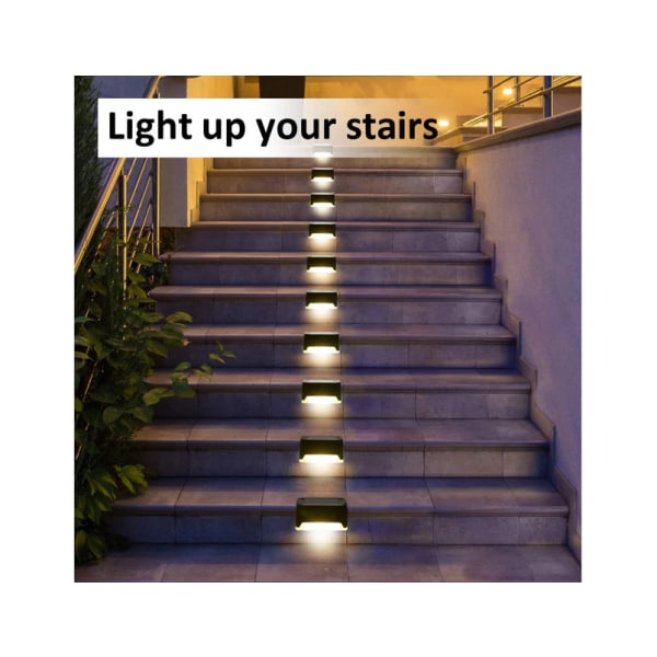 Waterproof LED Solar Lights 16-Pack for Stairs Fence Garden Patio Walkway Max Brightness - Image 4