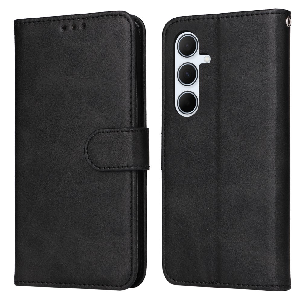 Compatible with Samsung A56 5G Wallet Case PU Leather Cover Samsung Multiple Colors Black Black Max - Image 2