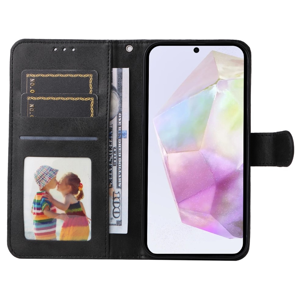 Compatible with Samsung A56 5G Wallet Case PU Leather Cover Samsung Multiple Colors Black Black Max - Image 3