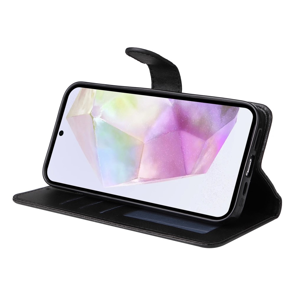 Compatible with Samsung A56 5G Wallet Case PU Leather Cover Samsung Multiple Colors Black Black Max - Image 4