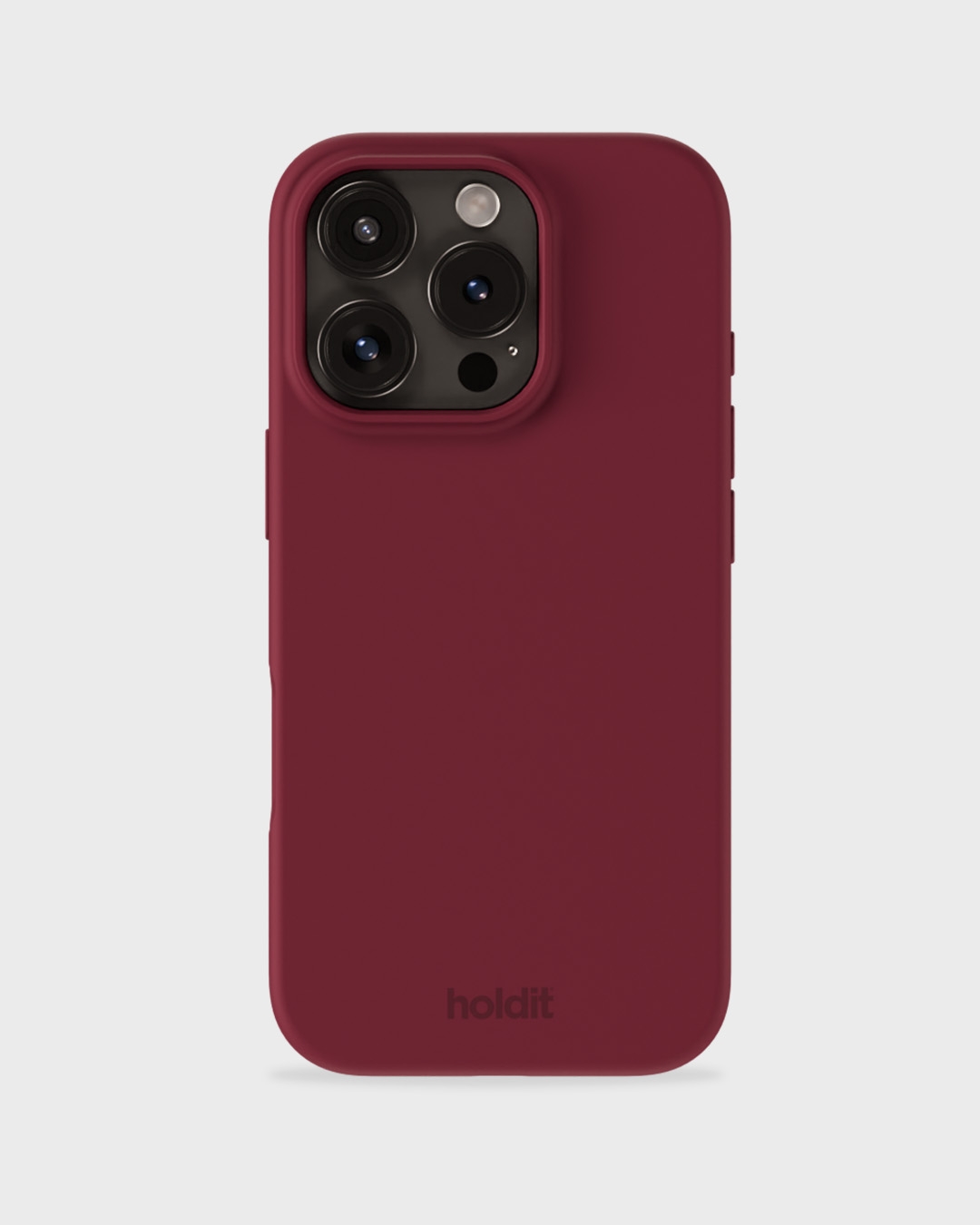 holdit iPhone 16 Pro Max Mobile Case Silicone Red Velvet_max - Image 1