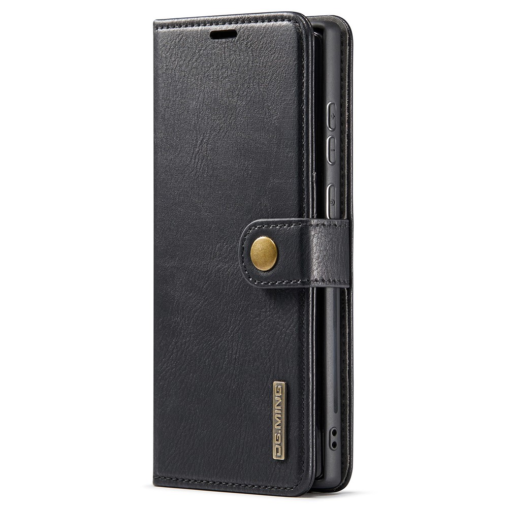 DG.MING Magnetic Wallet Case Compatible withSamsung Galaxy S22 Ultra Black 2-in-1 - Image 6