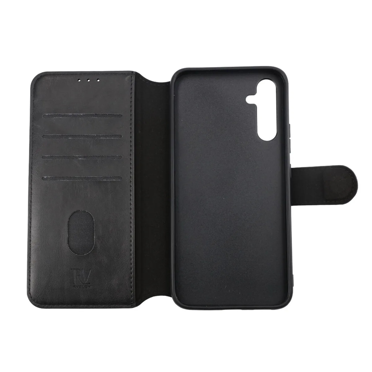 Compatible with Samsung Galaxy A54 5G Magnetic Wallet Case Black Compatible - Image 2