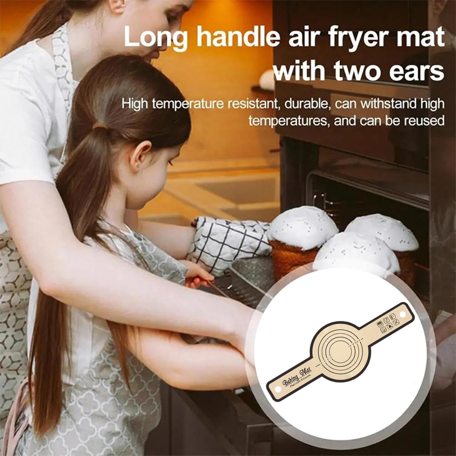 Silicone Dough Mat with Precise Scale Foldable Bread Rolling Kneading Baking Mat - Image 2
